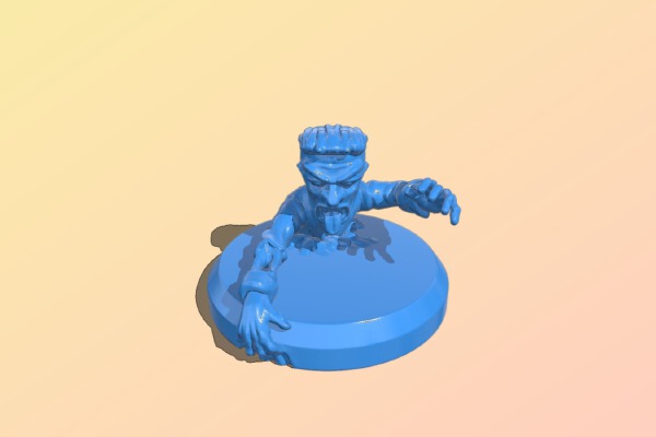 Digging out zombie | 3d print model