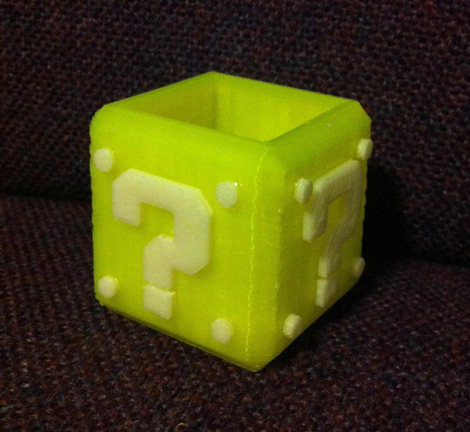 Mario question block shot glass