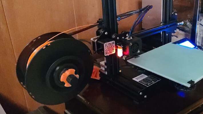 Side Mount Spool Holder With Bearings | 3d print model