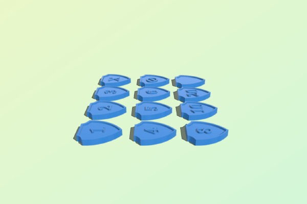 Spirit Island Defense Tokens | 3d print model