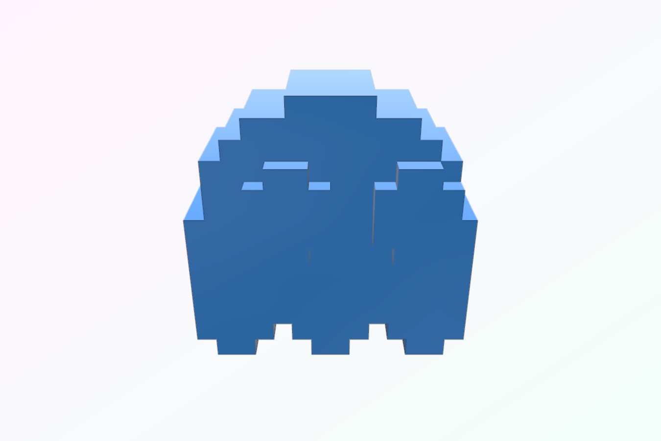 Pixel Pacman Ghost
