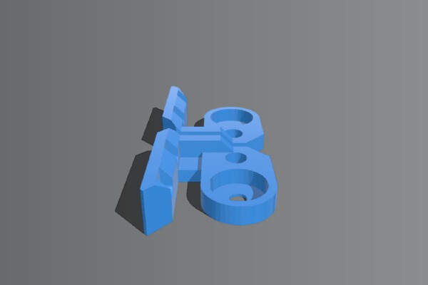 Z axis top simple frame Prusa I3 636 (Estabilizador Eje Z) | 3d print model
