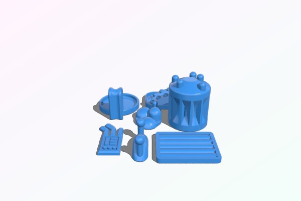 Star Wars Legion Building Greebles 04 | 3d print model