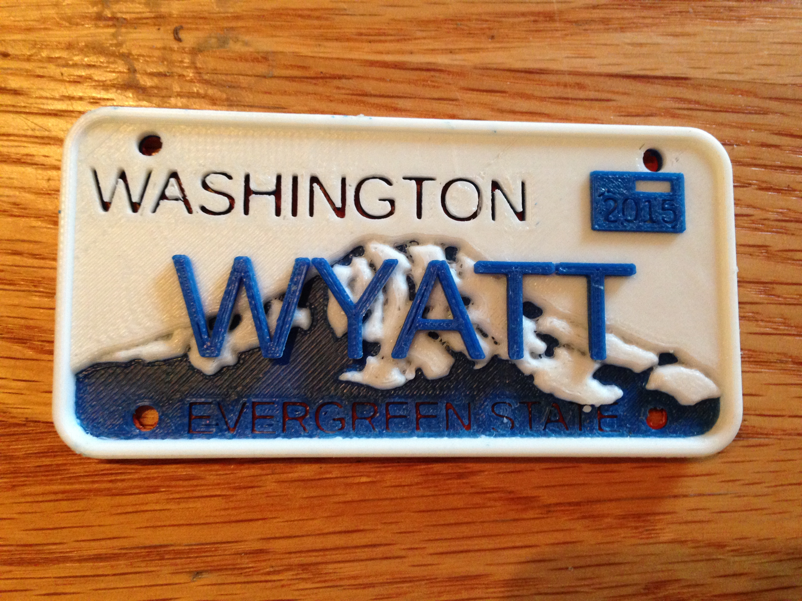 Toy License Plate Generator - Washington State