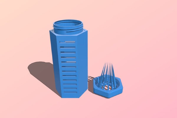 Bottle living mousetrap | 3d print model