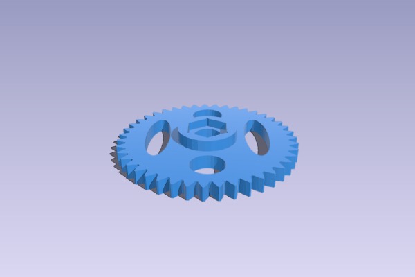 Metric Mendel Wade's Extruder Big Gear | 3d print model