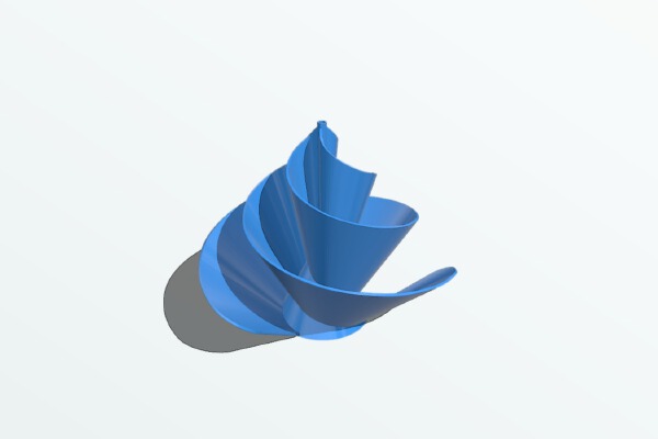 Archimedes_Spiral Turbine | 3d print model
