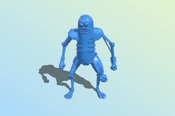 Rat Warrior Pickle Rick | 3d print model