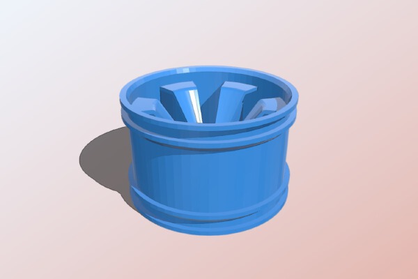 OpenRC 1:10 RC Truggy Rim for Monster Truck 10-Spoke Tires | 3d print model