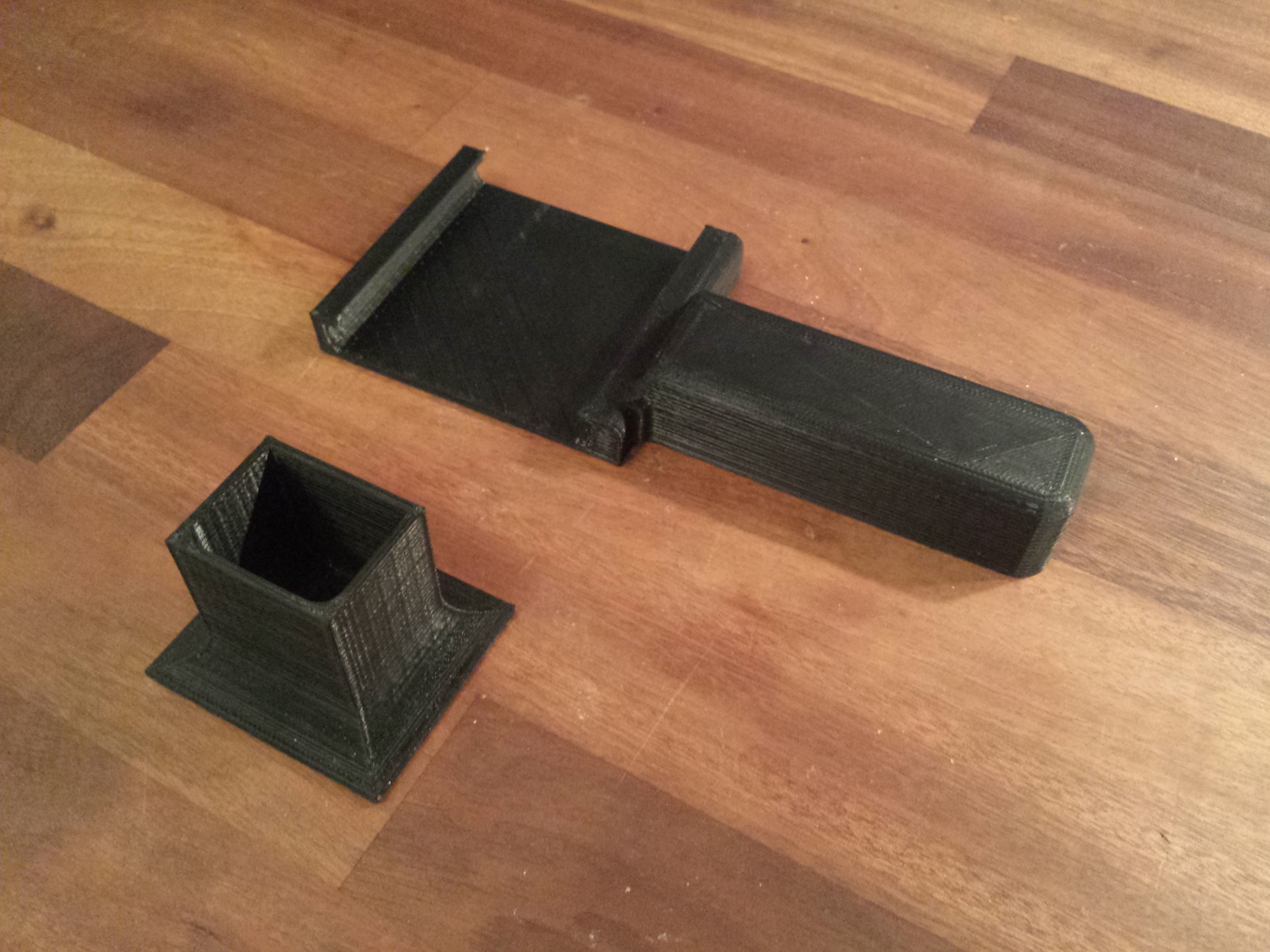 Samsung Galaxy S4 video grip with tripod quick release holder