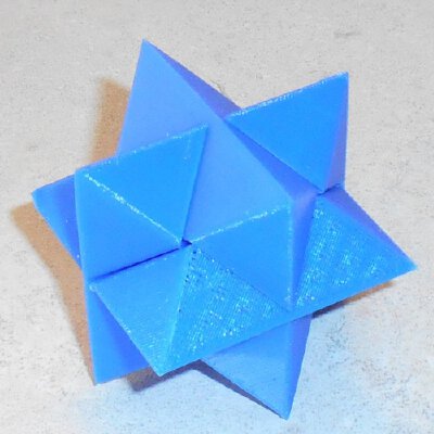 Modified 6 piece star puzzle | 3d print model