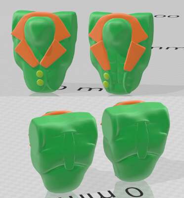 Jacketed Orcish Torsos | 3d print model
