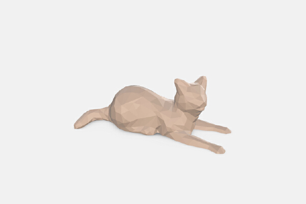 Low Poly Cat | 3d print model