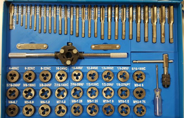 Tap and Die Organiser | 3d print model