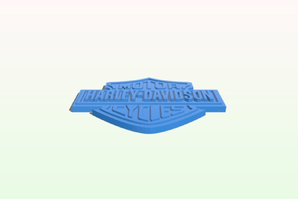 Magnetic Harley Davidson Sign | 3d print model