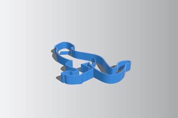 Dicosaurus cookie cutter | 3d print model