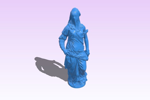 Veiled Woman at The Louvre, Paris | 3d print model