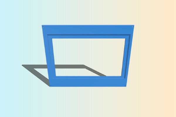 Case for 5" LCD panel DIY tv_monitor | 3d print model