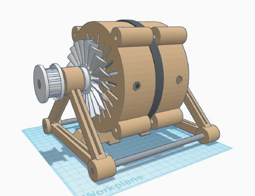 3-Phase Complete PMA Generator | 3d print model