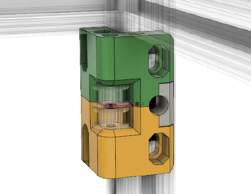Double sided robust and reliable XY Idlers Mount for Hypercube Evolution | 3d print model