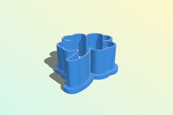 Clover Cookie cutter (small) | 3d print model