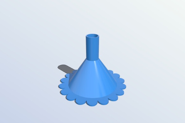 sunflower funnel | 3d print model