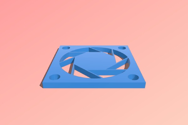 Aperture Science 30mm Fan Cover (For E3D Cooling Fans) | 3d print model