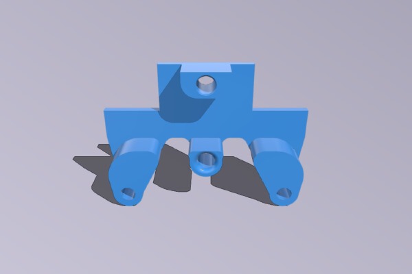 Printrbot Simple V2 Extruder Tensioner 40mm Fan Mount | 3d print model