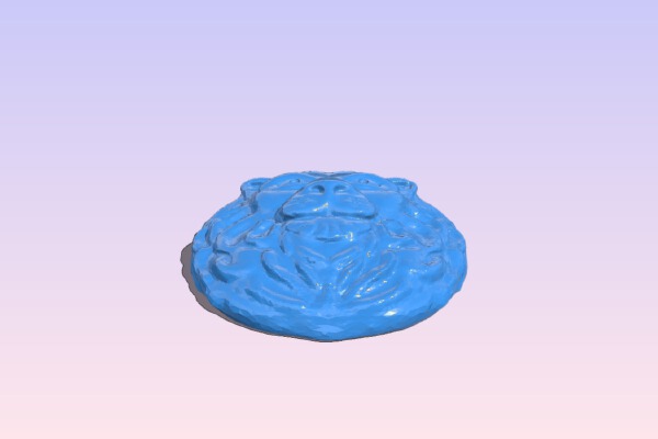 Lion Medallion | 3d print model