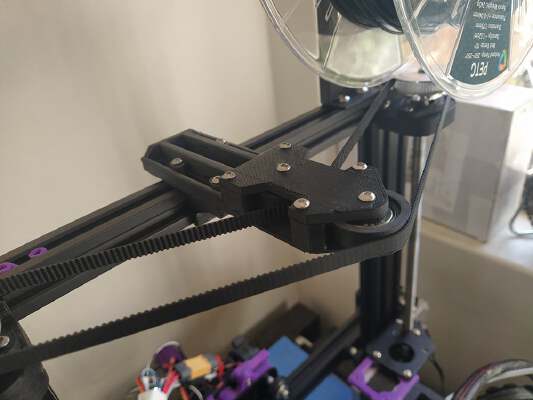 Dual Z Single Stepper Belt tensioner Ender 3 _ 2020 T Slot extrusion 608 bearings | 3d print model