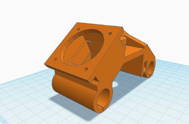 Super Simple ANET A6 E3D Carriage for Bowden *EASY PRINT* | 3d print model