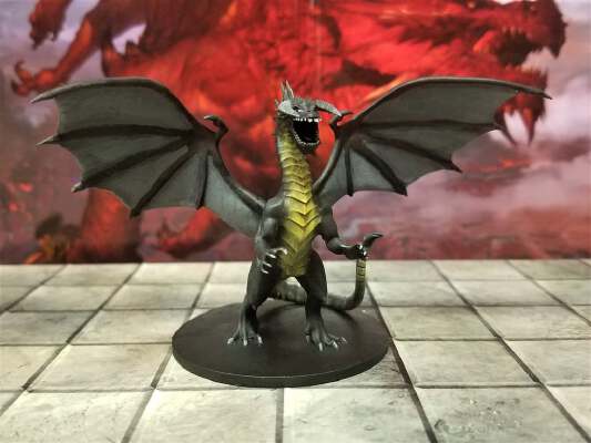 Black Dragon Pose 2 | 3d print model