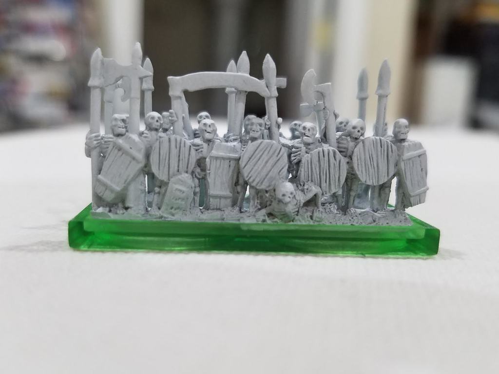 20x40mm base for Warmaster, spaces for washers and model's bases.
