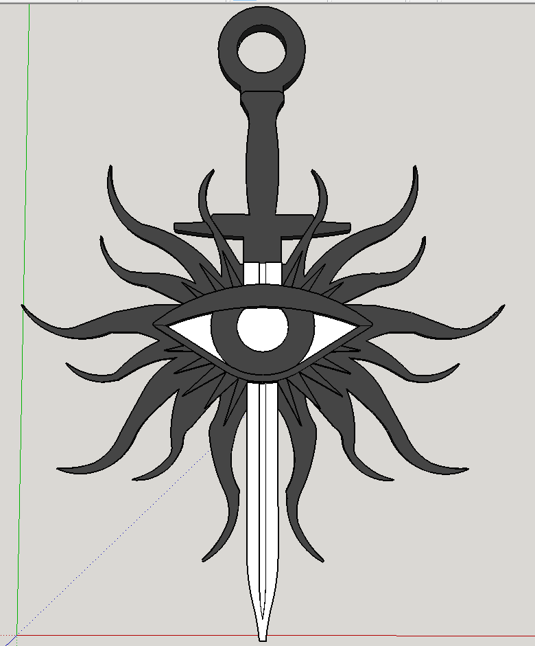 Dragon age inquisition pendant dual extrusion