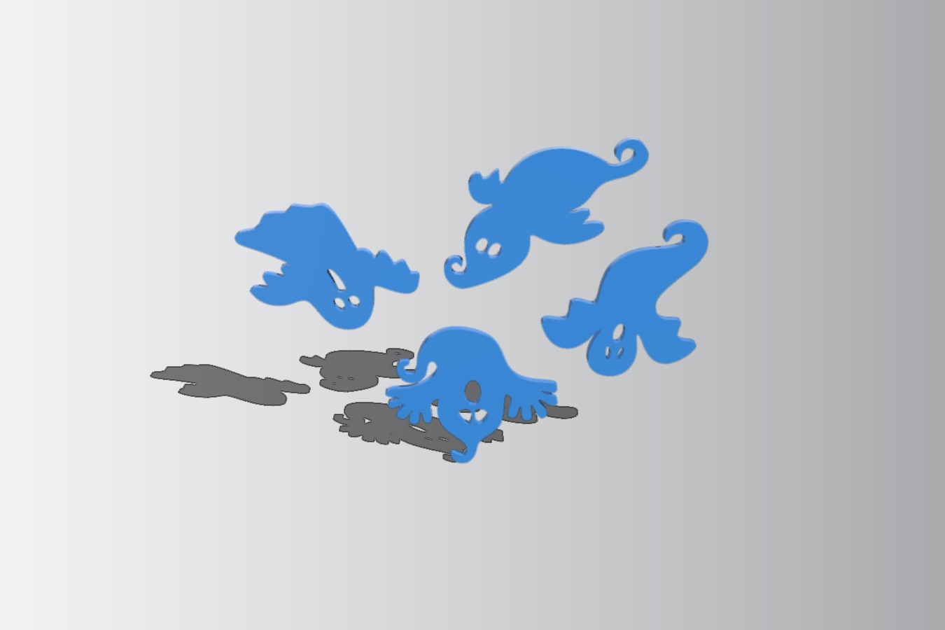 Halloween Ghost Silhouettes