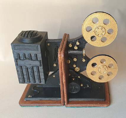 Vintage Projector Bookends | 3d print model