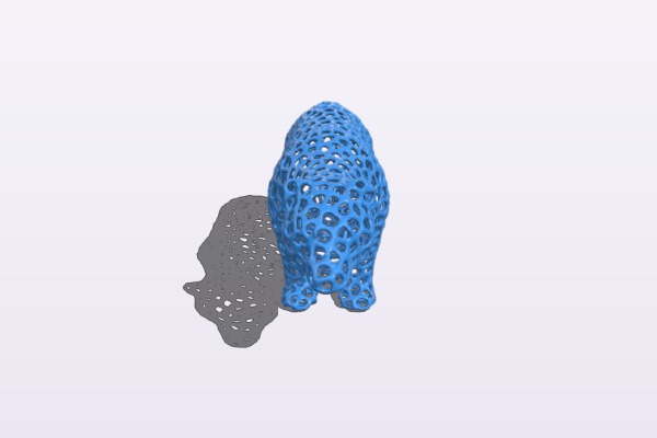 Bear Voronoi | 3d print model