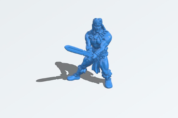 Human barbarian remix | 3d print model