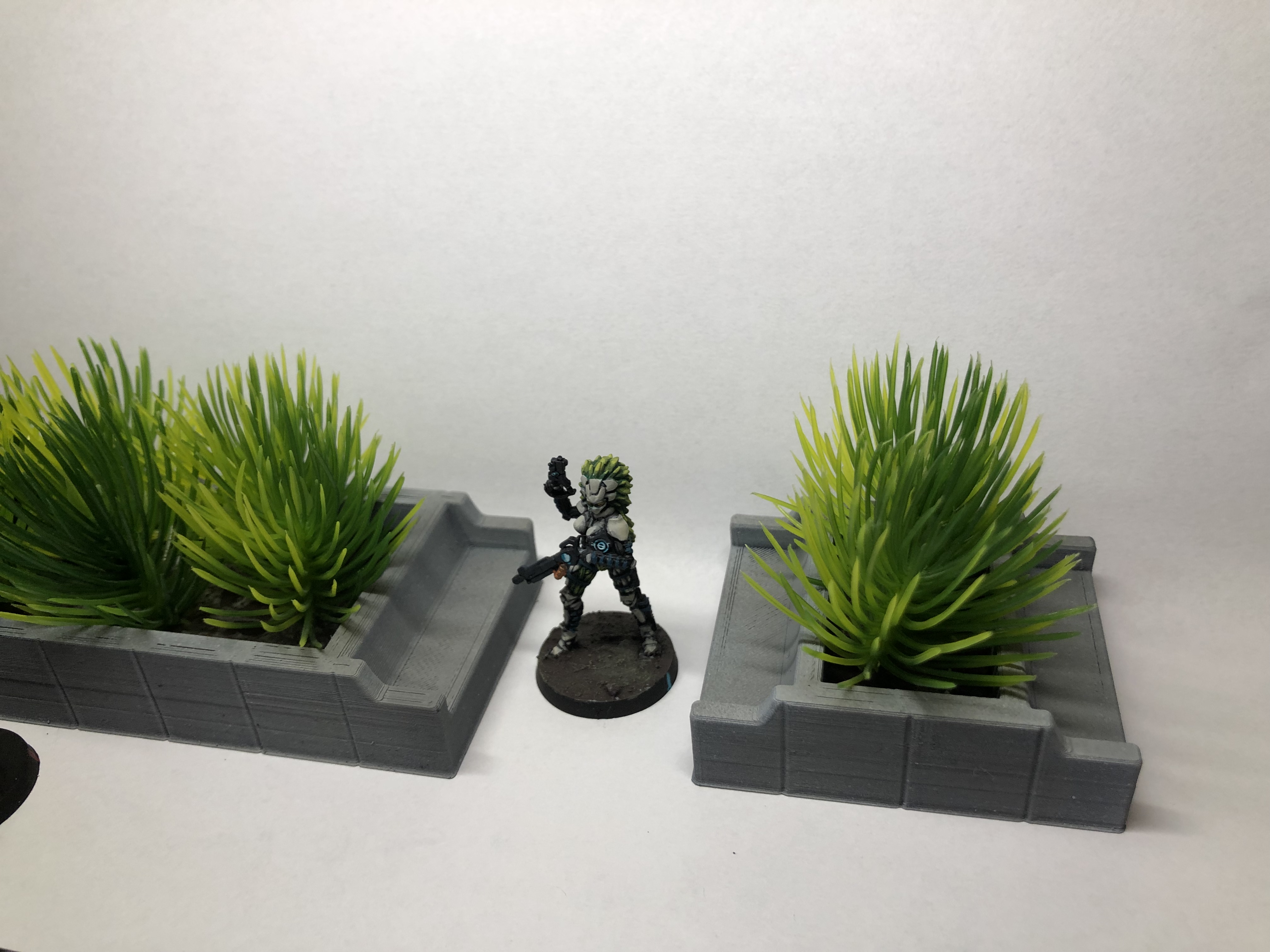 Planters with Benches for Wargames