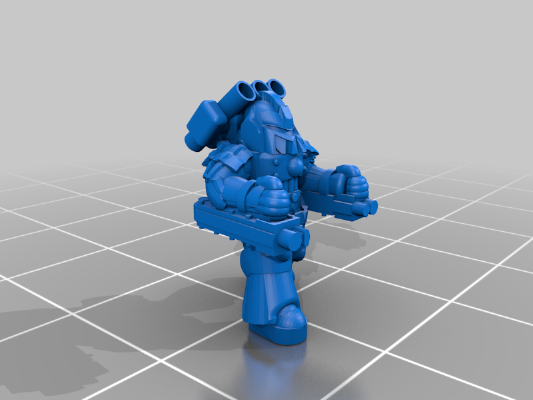 Heavy Space Marine Warhammer Epic Traveller 15mm Sci-fi | 3d print model