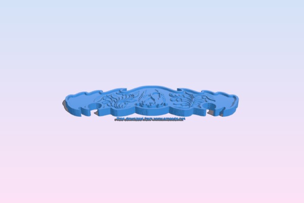 Two swan pattern | 3d print model