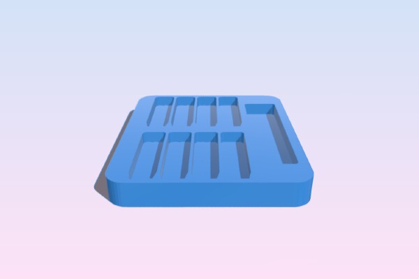 CNC Router Clamp tray | 3d print model