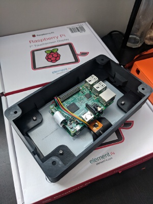 Raspberry Pi 7 Inch Screen Wall Mount- Multiple Exits | 3d print model