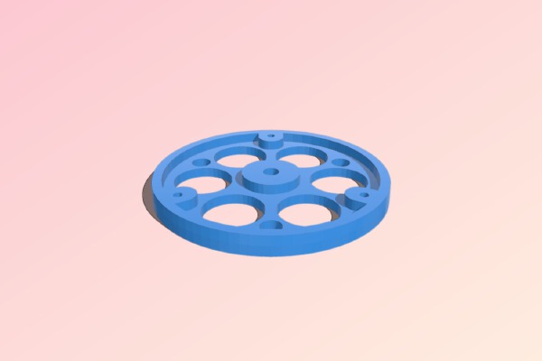 3 in 2 Blade Spinner Base | 3d print model