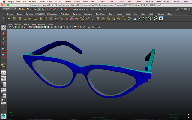 CALGARA CATEYE DOUBLE COLOR | 3d print model