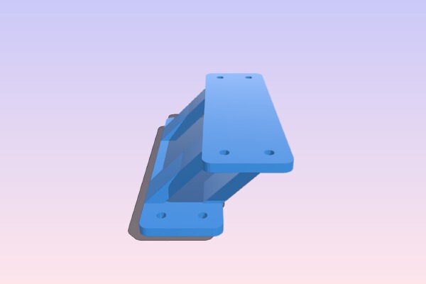 Customizable 2040 PCB Offset mount | 3d print model