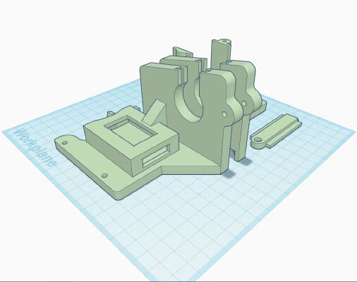 Anet A8 X-Axis Brackets (Bowden + SD Extension + T-Corner) | 3d print model