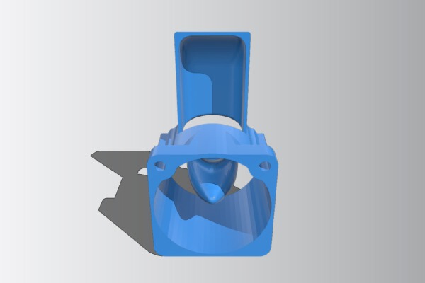 2 in 1 fan duct with seperate lower nozzle | 3d print model