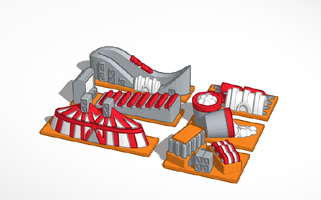 street 4 - buildings | 3d print model