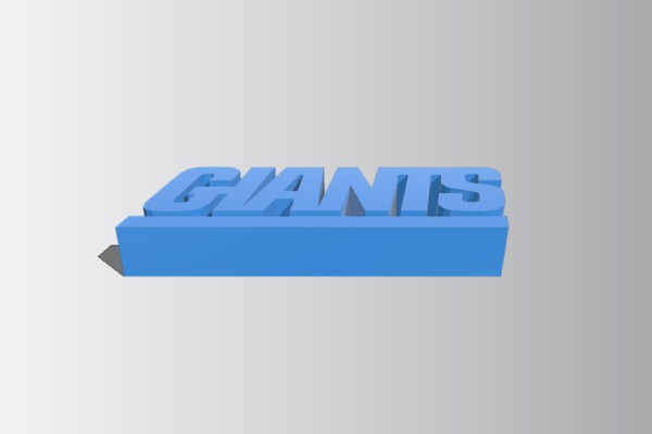 New York Giants Logo | 3d print model